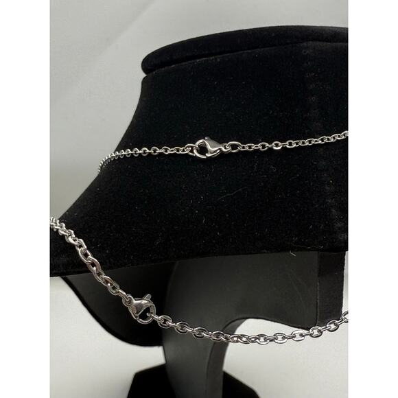 Stainless Steel 2pc Couples Match Numerical‎ Sun & Moon Astro Necklaces - Picture 5 of 6